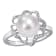 9-9.5MM Freshwater Cultured Pearl and Diamond-Accent Floral Cocktail
Ring in Sterling Silver