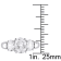 3 1/2 CT TGW Created White Sapphire 3-Stone Ring in Sterling Silver