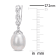 8-8.5MM Freshwater Cultured Pearl and Diamond Accent Infinity Drop Cuff
Earrings in Sterling Silver