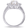 2 CT TGW Opal, White Topaz and 1/10 CT TW Diamond Halo Ring in Sterling Silver