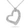 1/3 CT TW Diamond Heart Pendant with Chain in Sterling Silver