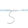 16 1/2 CT TGW Aquamarine Beaded Necklace with Sterling Silver Clasp
