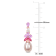 8.5-9MM Pink Cultured Pearl, Rose de France and Topaz Earrings in 18K
Rose Over Sterling Silver