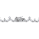 47 CT TGW Red & White Cubic Zirconia Heart Necklace in Sterling Silver