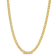 4.4MM Curb Link Chain Necklace in Yellow Plated Sterling Silver