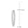 6 7/8 CT TGW Created White Sapphire Inside-Outside Hoop Earrings in
Sterling Silver