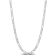 3.8MM Figaro Chain Necklace in Sterling Silver