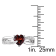 1 1/4 CT TGW Garnet and Diamond Accent Heart Ring in Sterling Silver