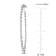 2 3/4 CT TW Lab-Grown Diamond Inside-Out Hoop Earrings in 14K White Gold