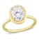2 CT DEW Oval-Shaped Lab Created Moissanite Engagement Ring in 10K
Yellow Gold