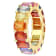 11 1/5 CT TGW Multi-Color Sapphire Eternity Ring in 14K Yellow Gold