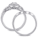 1/3 CT TW Diamond Halo Bridal Ring Set in Sterling Silver