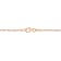 2MM Diamond Cut Figaro Chain Necklace in Rose Plated Sterling Silver