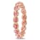 1/5 CT TGW Created Pink Sapphire Infinity Eternity Ring in 10K Rose Gold