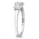 1 CT TW Lab-Grown Diamond 3-Stone Ring in 14K White Gold