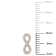 1/10 CT TW Diamond Infinity Earrings in 10k Yellow Gold