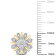 1/4 CT TW Diamond Flower Post Earrings in 2-tone 10k White & Yellow Gold
