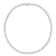 44 1/2 CT TGW Created White Sapphire Teardrop Tennis Necklace in
Sterling Silver