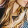 Multi-Color Bead Double Strand Necklace in 14K Yellow Gold Over Sterling Silver