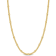 Fancy Curb Link Necklace in Yellow Plated Sterling Silver