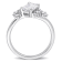 1 1/3 CT TGW Lab Grown Diamond Engagement Ring in 14K White Gold