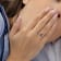 8-8.5MM Black Tahitian Pearl and 1/8 CT TDW Diamond Ring in Sterling Silver