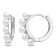 2-2.5MM Freshwater Cultured Pearl Mini Hoop Earrings in 10K White Gold
