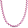 29 1/2 CT TGW Created Pink Sapphire Leaf Necklace in Yellow Plated
Sterling Silver