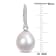 10-11MM South Sea Cultured Pearl and 1/8 CT TW Diamond Earrings in 14K
White Gold