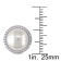 12.5-13MM Freshwater Cultured Pearl and 1/2 CT TW Diamond Halo Earrings
in 14K White Gold