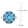 4 1/10 CT TGW Swiss Blue and London Blue Topaz Quatrefoil Ring in
Sterling Silver