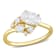 1 1/3 CT TGW Lab Grown Diamond Ring in 14K Yellow Gold