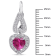 4 7/8 CT TGW Created Ruby and Created White Sapphire Heart Earrings in
Sterling Silver