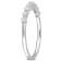 1/3 CT TGW Lab Grown Diamond Semi-Eternity Ring in Platinum Plated
Sterling Silver