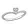 Diamond Accent Heart Promise Ring in Sterling Silver