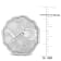 21MM Hammered Disc Earrings in Sterling Silver