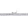 46 1/3 CT TGW Cubic Zirconia Tennis Necklace in Sterling Silver
