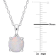 1 1/3 CT TGW Opal Solitaire Pendant With Chain in Sterling Silver