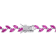 29 1/2 CT TGW Created Pink Sapphire Leaf Necklace in Sterling Silver
