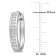 1/3 CT TW Diamond Hoop Earrings in Sterling Silver