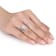 1/5 CT TW Diamond Infinity Filigree Bridal Set in Sterling Silver