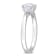 1 2/5 CT TGW Created Moissanite 3-Stone Ring in Sterling Silver