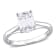 1-3/4 CT DEW Created Moissanite Solitaire Engagement Ring in 14K White Gold