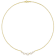 4.5-8 MM Freshwater Cultured Pearl And White Topaz Necklace in 18K
Yellow Gold Over Sterling Silver