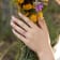 4 1/3 CT TGW Multi-Color Sapphire Triple Row Ring in 14K Yellow Gold