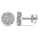 1/4 CT TW Double Halo Diamond Stud Earrings in 10k White Gold