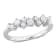 1/2 CT TW Diamond Semi-Eternity Ring in Platinum