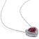 2 CT TGW Rhodolite and 1/4 CT TW Diamond Heart Pendant with Chain in 14K
White Gold