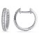 1/4 CT TW Inside Outside Diamond Hoop Earrings in 14k White Gold  Gold