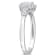 1/2 CT TGW Aquamarine and White Topaz with Diamond Accent Halo Ring in
Sterling Silver